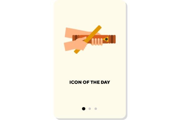 Action with Hands Flat Icon: Holding, Na and Its Modern Appeal