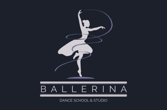 Ballerina Dance School and Studio Vector: A Complete Branding Asset