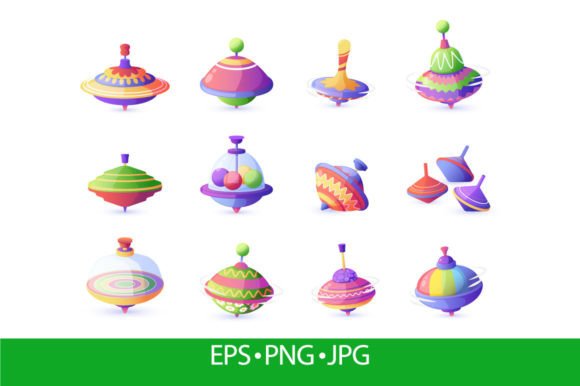 Cartoon Toy Top: Colorful Plastic Spinning Fun for All Ages