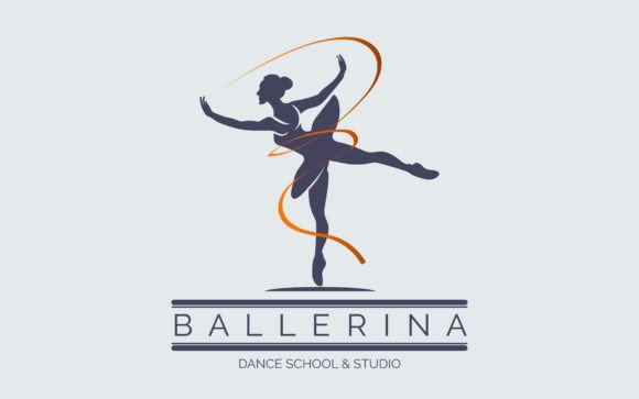 Elevate Your Brand: The Ballerina Dance School Logo Template