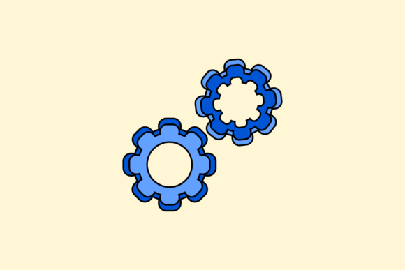 Gear Mechanism Illustration: The Symbol of Modern Synergy