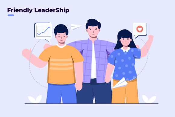 Illustration Friendly Leadership: The Font for Modern Leaders