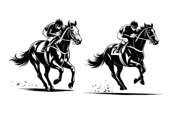 Medieval Knight on Horse Vector Bundle: Dynamic Design Assets