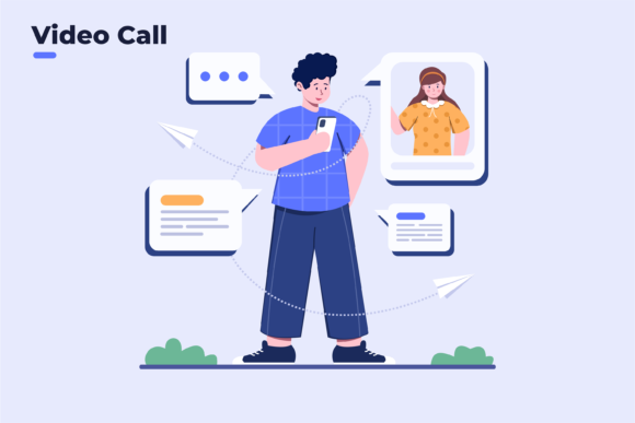 People Video Calling with Smartphone: Visual Assets for Modern Connection