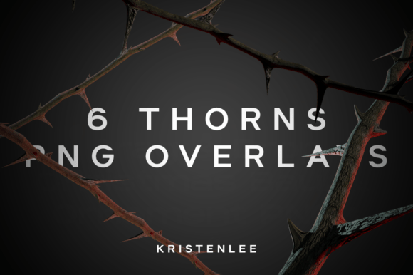 Thorns Overlay Stock Renders: PNGs for Bold Design