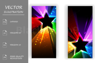 Unleashing Vibrancy: The Banner with Rainbow Rays Typeface