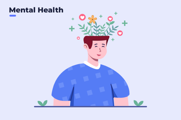Visualizing Calm: A Designer's Guide to Flat Illustration Mental Health Awareness
